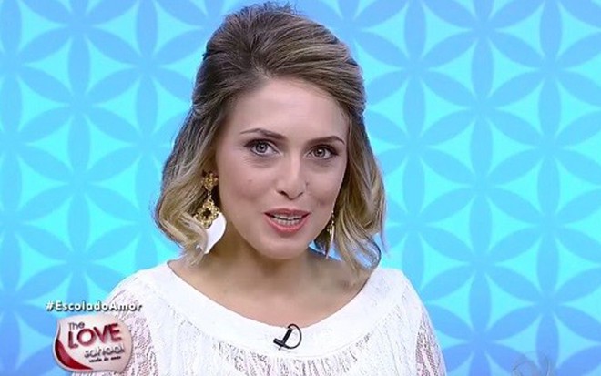 Cristiane Cardoso, filha de Edir Macedo, no programa The Love School do último sábado - Reprodução/TV Record