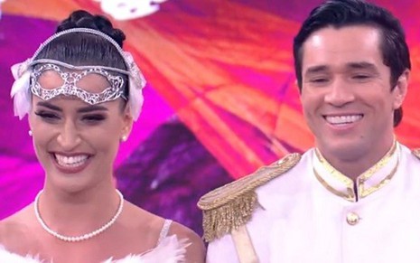 A atriz Maria Joana e o professor Reginaldo Sama foram os campeões da Dança dos Famosos - Reprodução/TV Globo