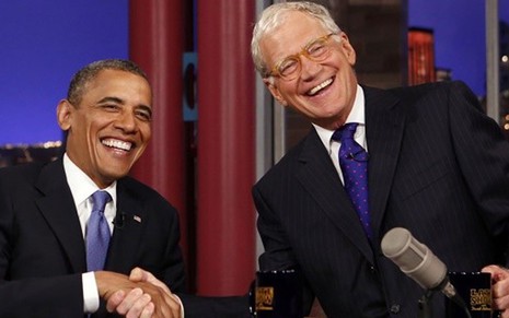 Barack Obama e David Letterman; político estará no novo talk show da Netflix - Divulgação/Netflix