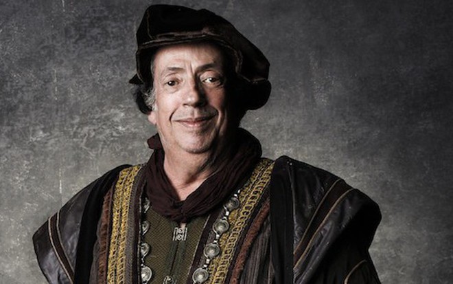Marcos Oliveira caracterizado como Heráclito, seu personagem na novela Deus Salve o Rei  - Sergio Zalis/TV Globo