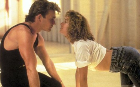 Patrick Swayze e Jennifer Grey no filme de 1987: sucesso até hoje nas reprises - Divulgação
