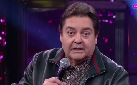 Fausto Silva no último domingo; programa do apresentador tem ibope 13% maior na GfK - Reprodução/TV Globo