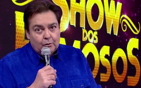 Fausto Silva apresenta o quadro Show dos Famosos no Domingão do Faustão de ontem (23) - Reprodução/TV Globo