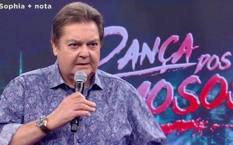 Fausto Silva fez desabafo no programa deste domingo (4) sobre queda de avião na Colômbia - Reprodução/TV Globo