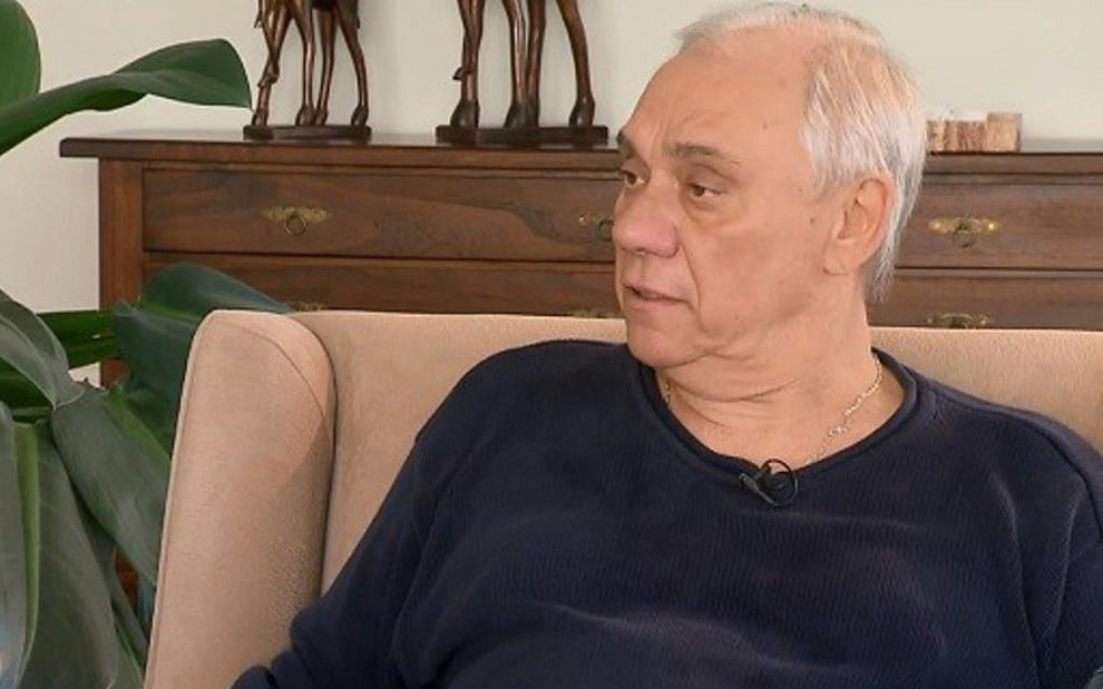 Marcelo Rezende em entrevista ao Domingo Espetacular no qual revelou luta contra câncer - Reprodução/Record TV