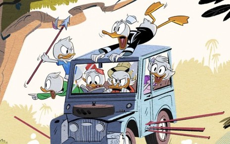 Excluído do desenho original, Donald é a principal novidade na nova versão de DuckTales - Divulgação/Disney Channel