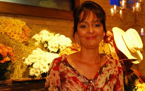 Edmara Barbosa no lançamento da novela Paraíso, em 2009, que assinou com o pai - Bob Paulino/TV Globo