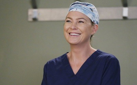 A atriz Ellen Pompeo em episódio da 12ª temporada da série Grey's Anatomy - Divulgação/ABC