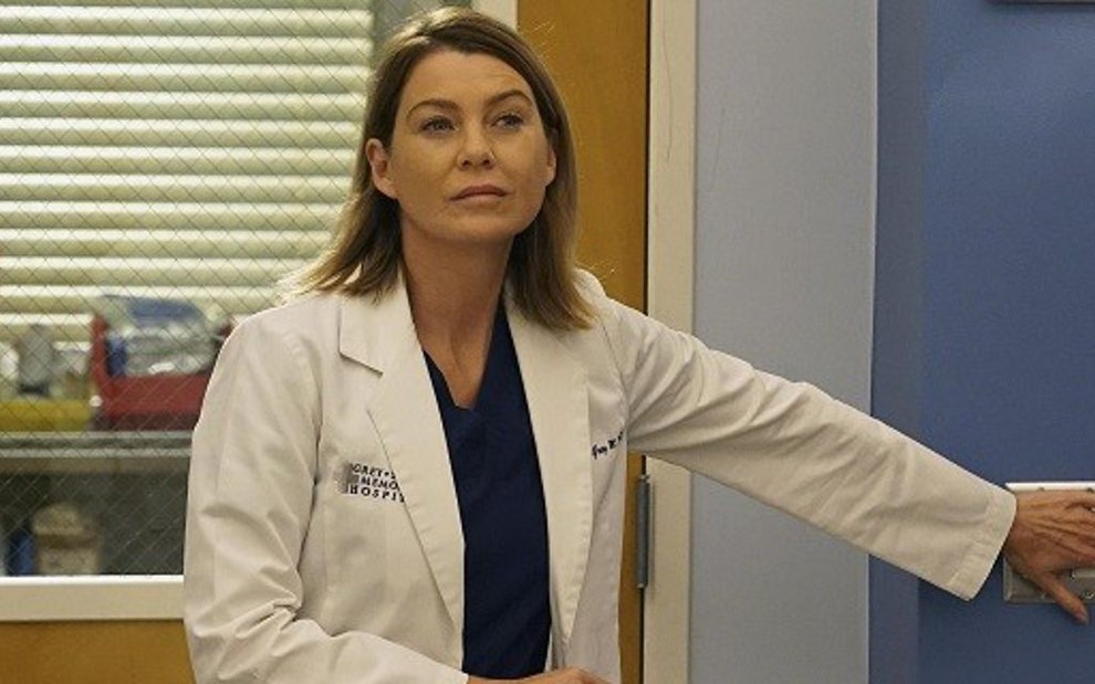 A atriz Ellen Pompeo em cena de episódio da 12ª temporada da série Grey's Anatomy - Divulgação/ABC
