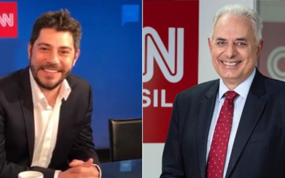 Evaristo Costa e William Waack são contratados pela CNN Brasil; os dois jornalistas são os primeiros nomes do canal - REPRODUÇÃO/TWITTER