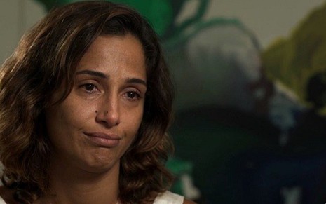 Camila Pitanga em entrevista ao Fantástico em que contou como Montagner se afogou - Reprodução/TV Globo