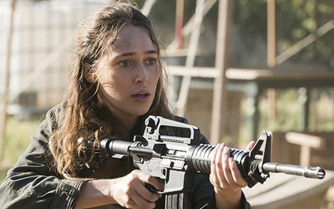 A atriz Alycia Debnam-Carey na terceira temporada da série Fear the Walking Dead - Divulgação/AMC