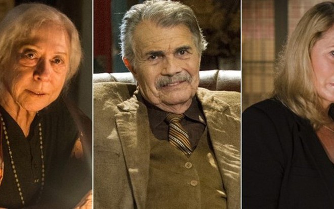 Fernanda Montenegro, Tarcísio Meira e Vera Fischer já interpretaram personagens ruins na Globo - DIVULGAÇÃO/TV GLOBO