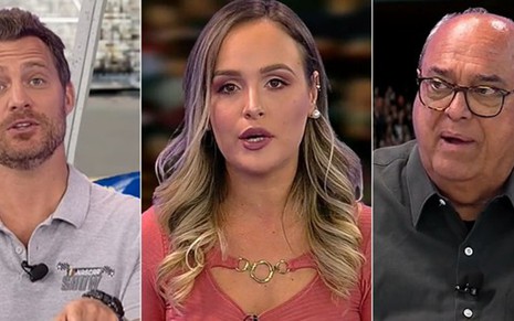 Fernando Navarro, Bibiana Bolson e Luiz Ceará na RedeTV!