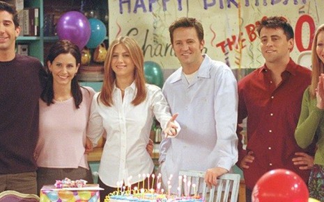 Elenco de Friends, série eleita como a favorita entre integrantes da indústria de Hollywood - Divulgação/NBC