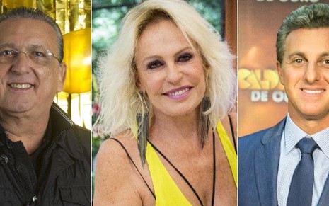 Galvão Bueno, Ana Maria Braga e Luciano Huck, alguns dos maiores salários da Globo - Divulgação/TV Globo