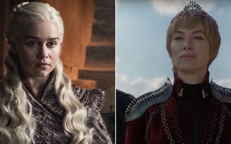 As atrizes Emilia Clarke e Lena Headey na oitava temporada de Game of Thrones; vem aí a Última Guerra - Imagens: Divulgação/HBO