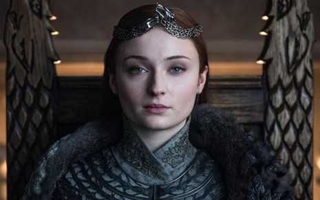 Sophie Turner, a Sansa Stark em Game of Thrones, em cena do último episódio do drama da HBO - Divulgação/HBO