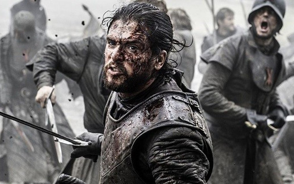 Kit Harington em Game of Thrones; dublês ajudaram criar uma das maiores batalhas da série  - Divulgação/HBO