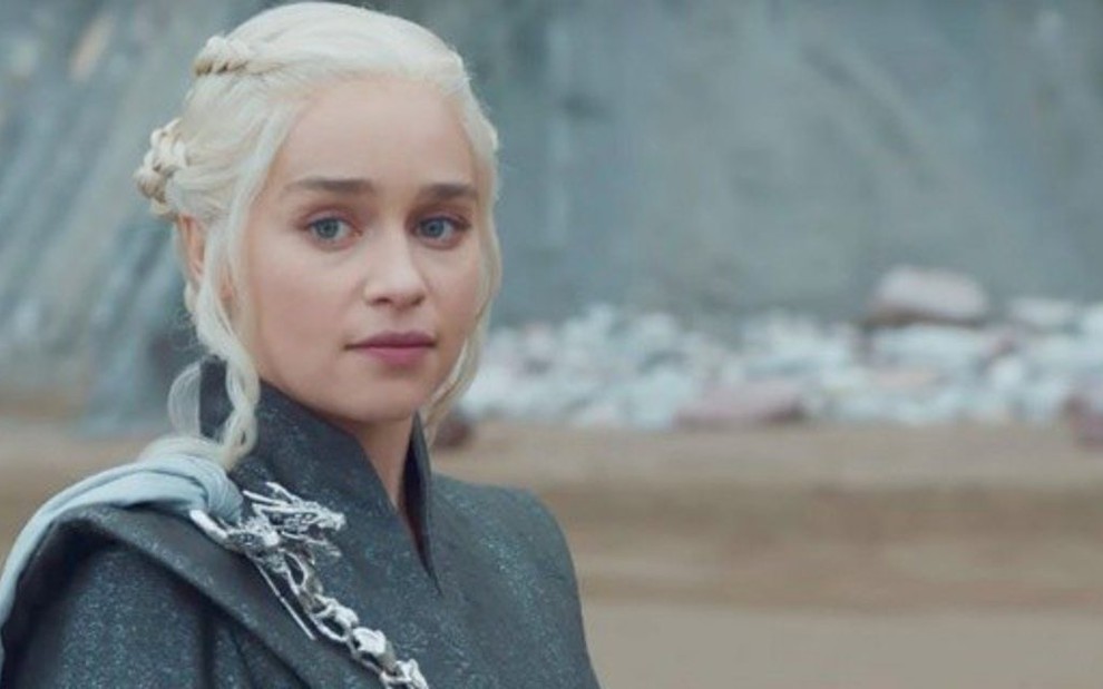 A atriz Emilia Clarke no quarto episódio da sétima temporada de Game of Thrones - Reprodução/HBO