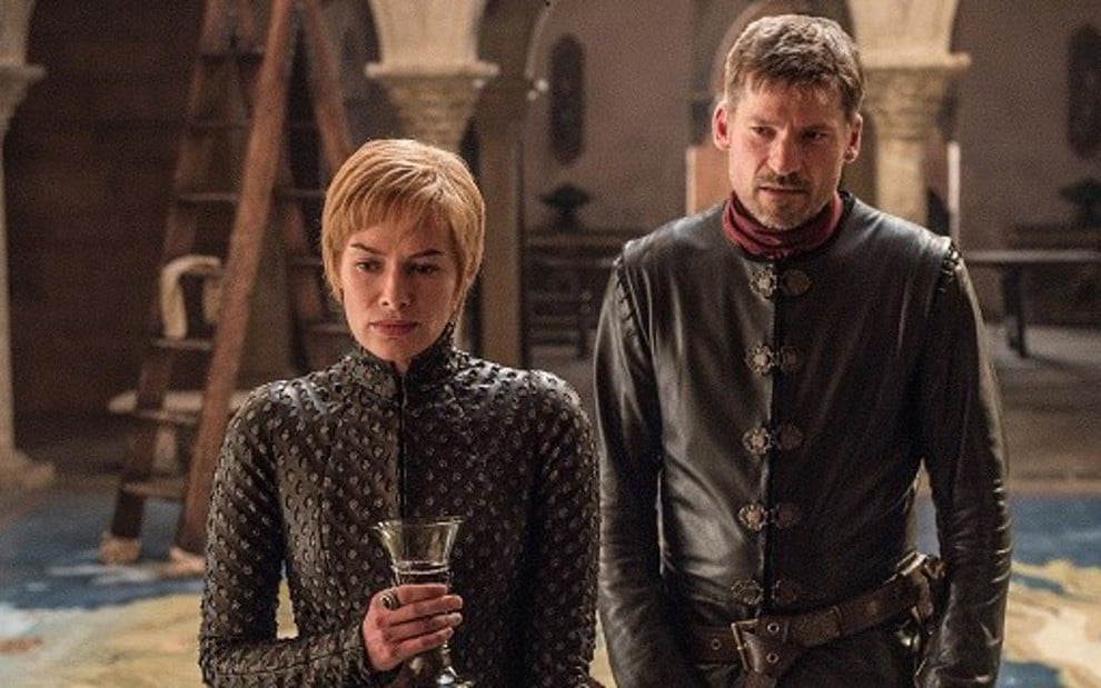 Lena Headey e Nikolaj Coster-Waldau na estreia da sétima temporada de Game of Thrones - Divulgação/HBO