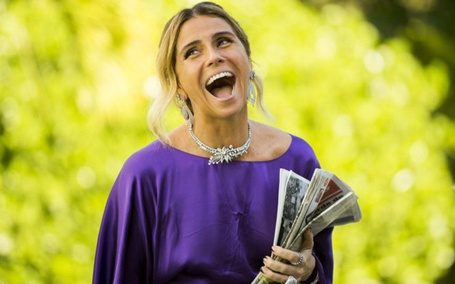 Giovanna Antonelli em A Regra do Jogo; personagem da atriz já tem uma marca: o riso agudo - João Miguel Júnior/TV Globo