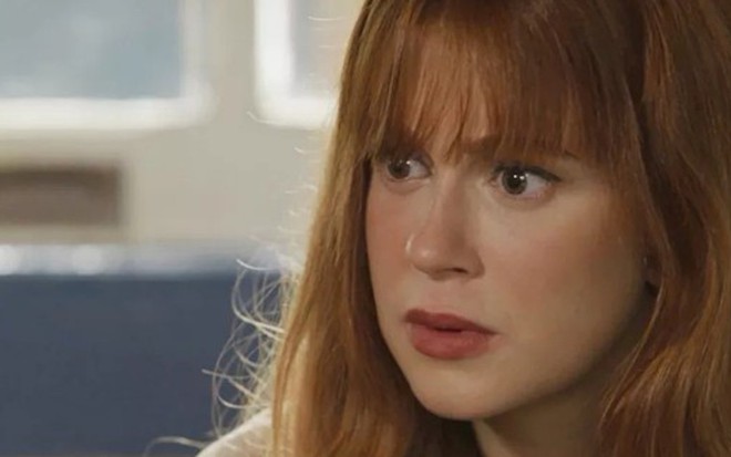 Luz (Marina Ruy Barbosa) em cena da novela das nove da Globo; mocinha descobrirá como foi abandonada - Reprodução/TV Globo