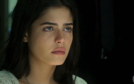 Laila (Julia Dalavia) em cena da novela das seis da Globo; mocinha ficará abalada com acusação - Reprodução/TV Globo
