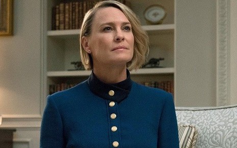 A atriz Robin Wright em imagem da quinta temporada da série House of Cards - Divulgação/Netflix