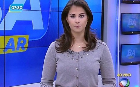 Jessica Senra à frente do BA no Ar, da afiliada da Record: de mudança para a Globo - Reprodução/TV Itapoan