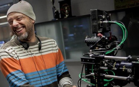 O cineasta e diretor brasileiro José Padilha em filmagem de RoboCop, longa de 2014 - Divulgação/Studio Canal