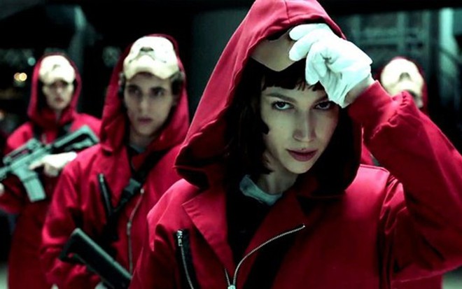 A atriz Úrsula Corberó em imagem clássica de La Casa de Papel, série espanhola que é sucesso no Brasil - Divulgação/Netflix
