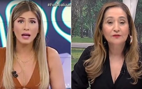 Lívia Andrade e Sonia Abrão trocaram farpas ao vivo, com direito a xingamento da apresentadora do SBT - REPRODUÇÃO/SBT E REPRODUÇÃO/REDETV!