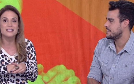 Maíra Charken e Joaquim Lopes no comando do Vídeo Show de sexta-feira (25) - Reprodução/Globo