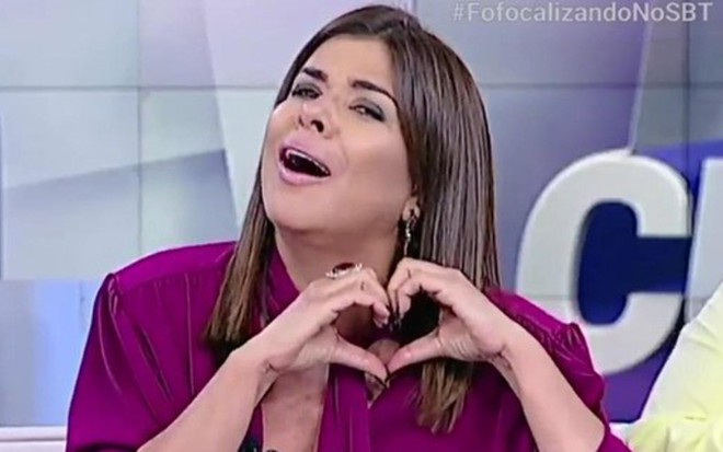 Mara Maravilha no Fofocalizando; ela pode retornar ao programa, agora dirigido por um amigo de longa data - REPRODUÇÃO/SBT