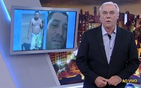 Marcelo Rezende no Cidade Alerta da última sexta (9), que teve baixa audiência - Reprodução/TV Record