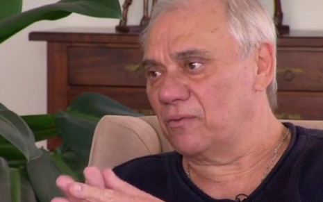 Marcelo Rezende em entrevista ao Domingo Espetacular, ao qual revelou estar com câncer - Reprodução/RecordTV