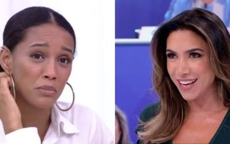Taís Araújo recusou abóbora no Mais Você; Patricia Abravanel levou tombo ao vivo no Teleton - Reprodução/TV Globo e SBT