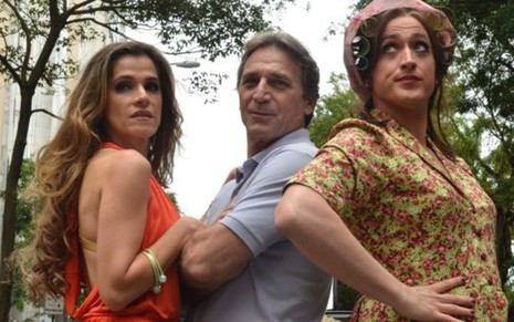 Ingrid Guimarães, Herson Capri e Paulo Gustavo estão no filme Minha Mãe É Uma Peça - Divulgação/Downtown Filmes
