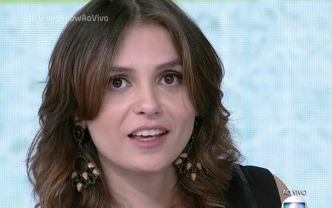 A atriz Monica Iozzi em seu último dia no Vídeo Show, em 12 de fevereiro - Reprodução/Instagram 