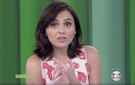 Monica Iozzi explica porque faltou ao Vídeo Show nesta semana: audiência cai sem ela - Reprodução/TV Globo