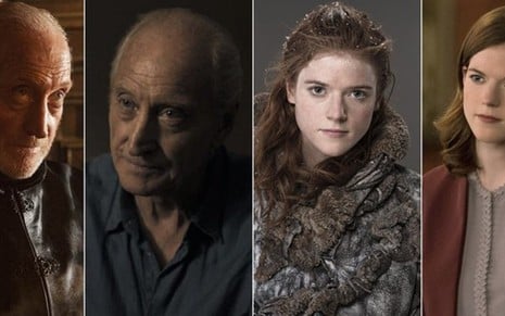 Charles Dance em Game of Thrones e no drama The Widow; Rose Leslie na série da HBO e em The Good Fight - Montagem/Divulgação/HBO/Amazon/CBS