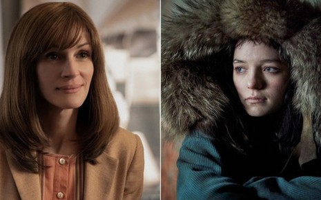 Julia Roberts em Homecoming e Esme Creed-Miles em Hanna, duas superproduções da nova Amazon - Imagens: Divulgação/Amazon