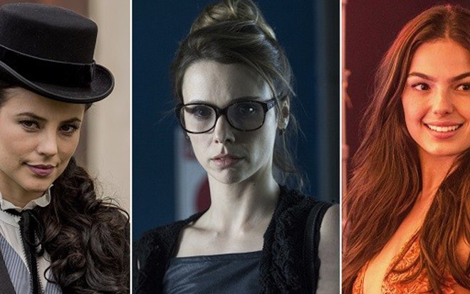 Paolla Olliveira, Debora Falabella e Isis Valverde em seus últimos trabalhos na Globo - Divulgação/TV Globo