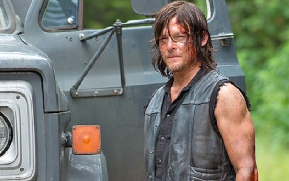 O ator Norman Reedus em cena do nono episódio da sexta temporada de The Walking Dead - Reprodução/AMC