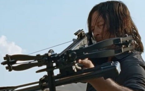 Norman Reedus recuperou o estilo de seu personagem em Walking Dead: quem fica na mira? - Reprodução/AMC
