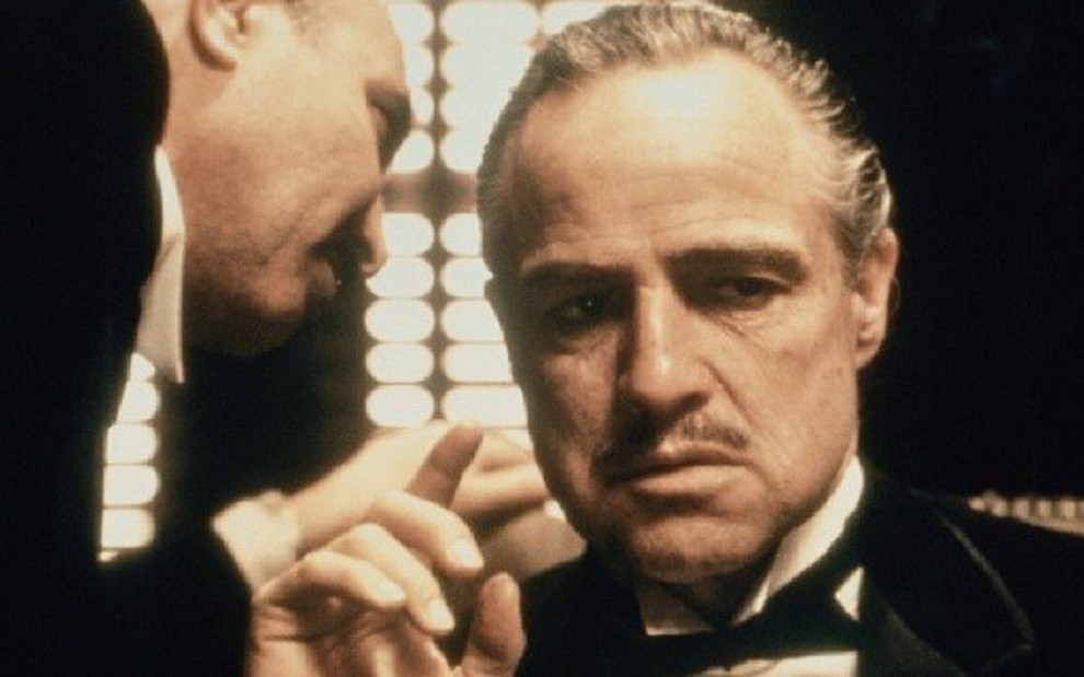 O ator Marlon Brando em cena de O Poderoso Chefão, na pele de Don Vito Corleone - Paramount Pictures/Divulgação