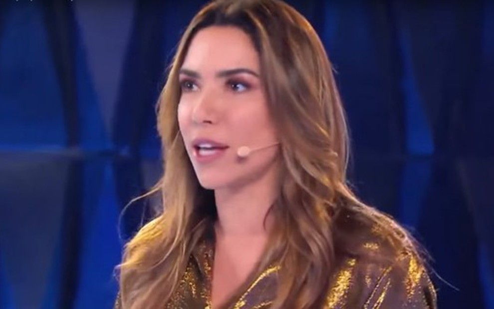 Patricia Abravanel em cena do programa Topa ou Não Topa exibido no último sábado (31)