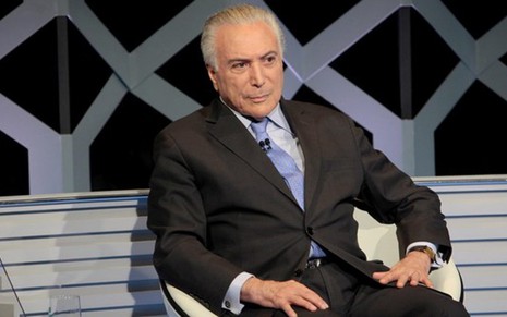 Michel Temer na estreia de Poder em Foco: queda de 19% em relação aos últimos quatro domingos - LOURIVAL RIBEIRO/SBT