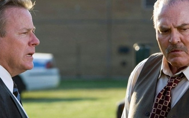 Os atores John Heard (à esq.) e Stacy Keach em cena da série Prison Break: luto - Reprodução/Fox